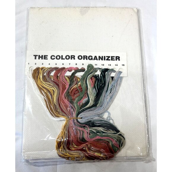 Elsa Williams Counted Cross Stitch Kit "A Family Circle" 12" Diam Made In USA 48 - Picture 5 of 6